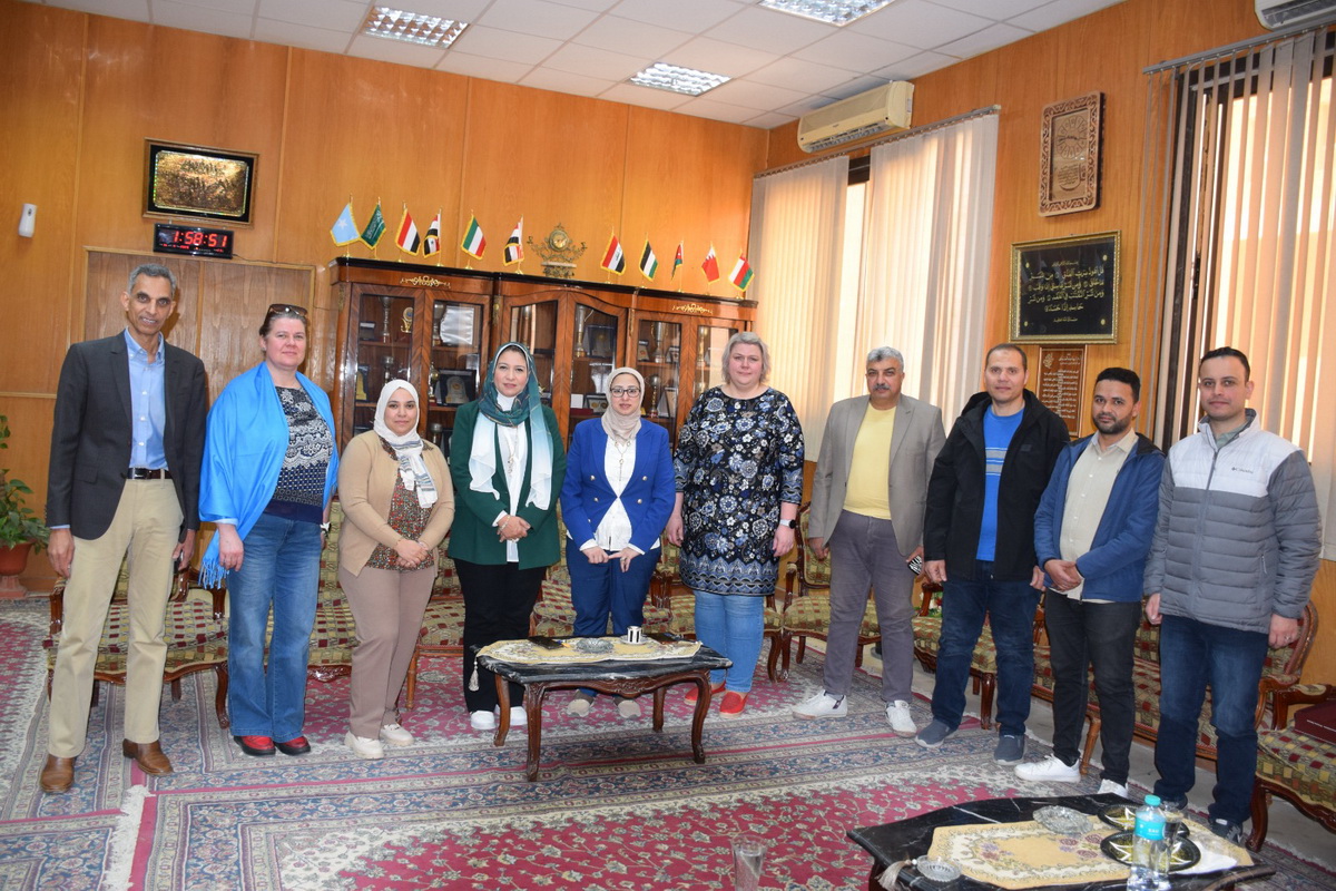 زيارة وفد من جامعة إستونيا لعلوم الحياة لكلية الطب البيطري